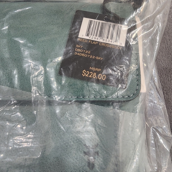 NWT FRYE REED FLAP CROSSBODY SKY COLOR - Picture 2 of 5